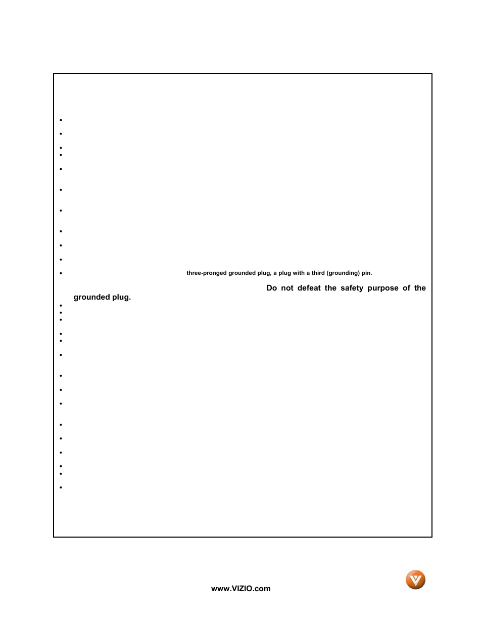 Vizio VW42L User Manual | Page 2 / 57