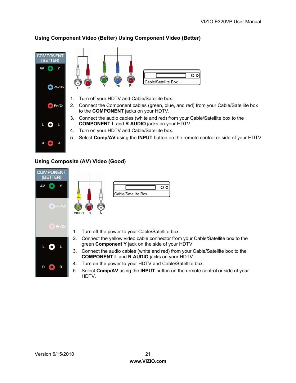 Vizio E320VP User Manual | Page 21 / 50