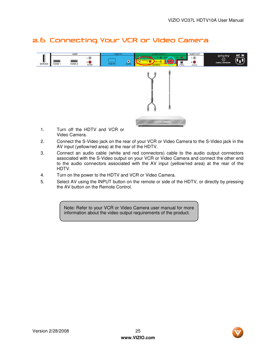 Vizio VO37L HDTV10A User Manual | Page 25 / 76