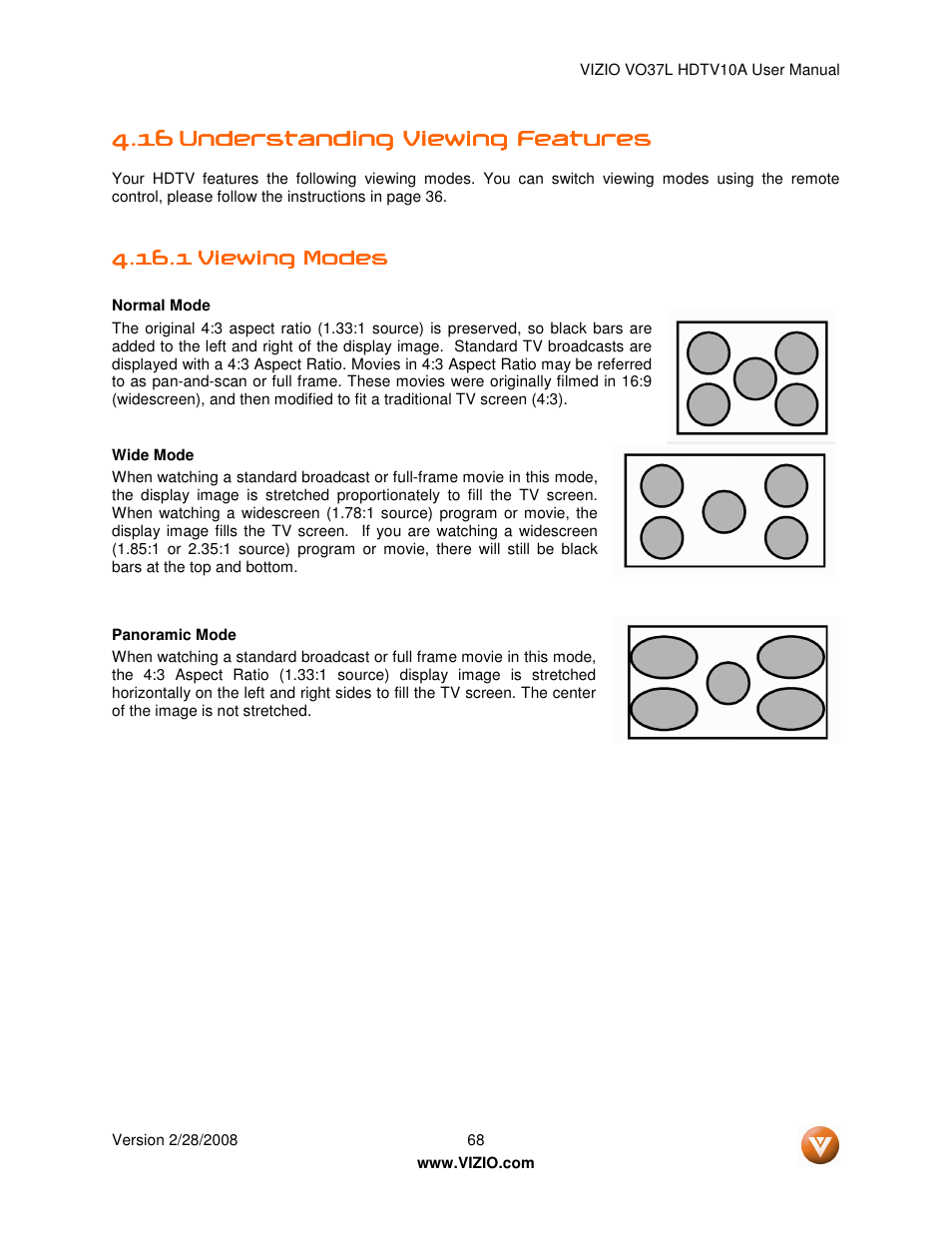 Vizio VO37L HDTV10A User Manual | Page 68 / 76