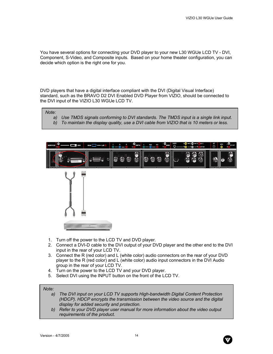 Vizio L30 WGUe User Manual | Page 15 / 46