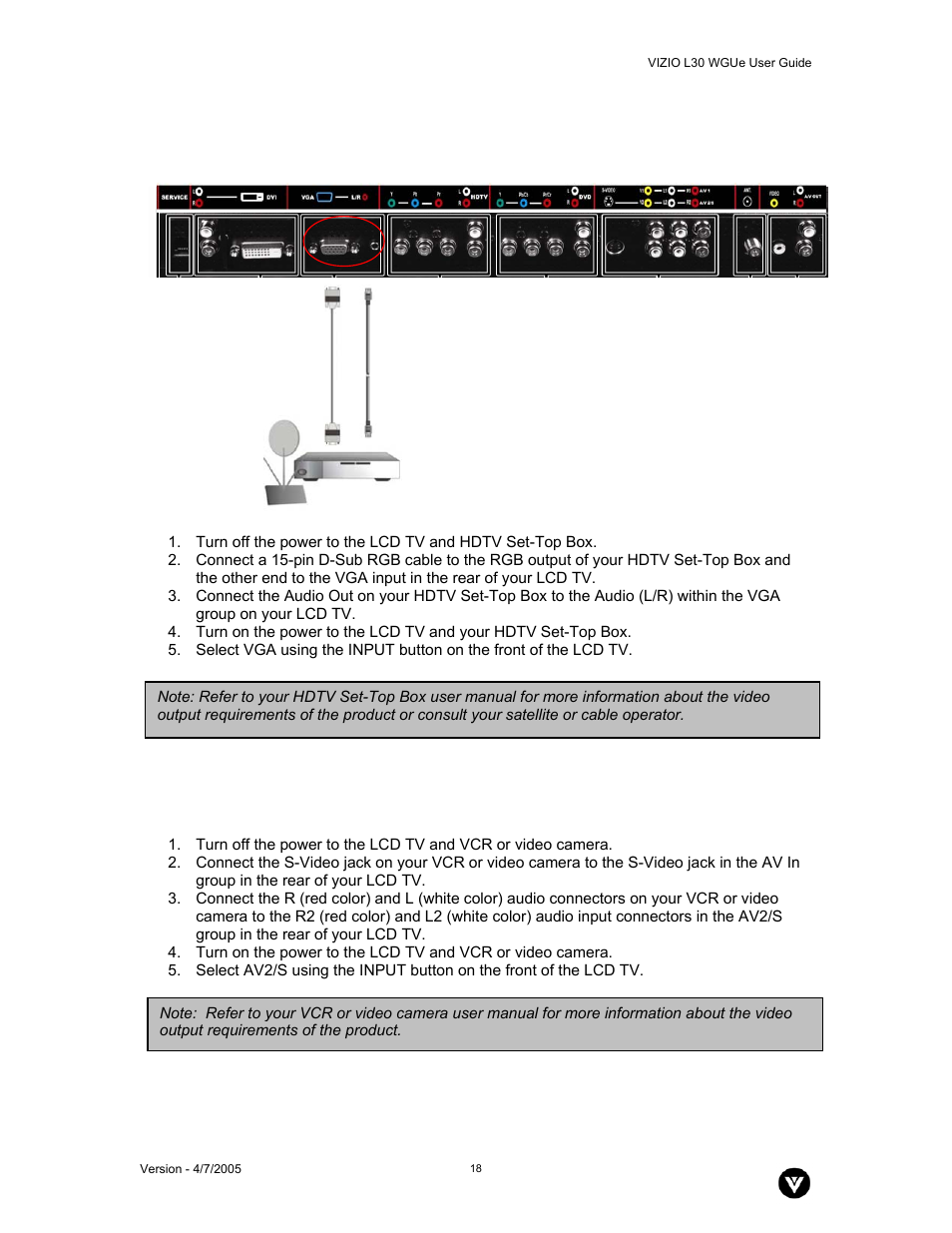 Vizio L30 WGUe User Manual | Page 19 / 46