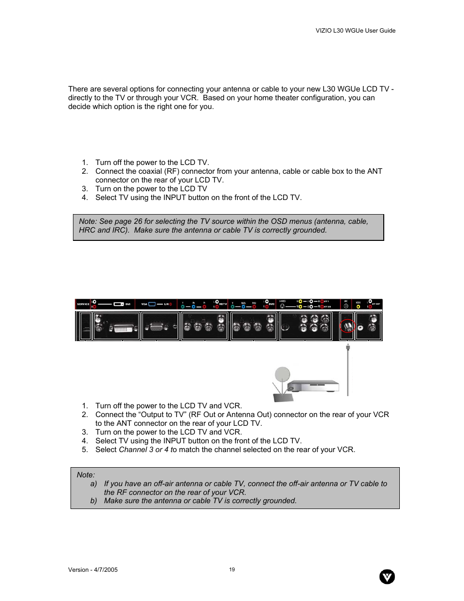 Vizio L30 WGUe User Manual | Page 20 / 46