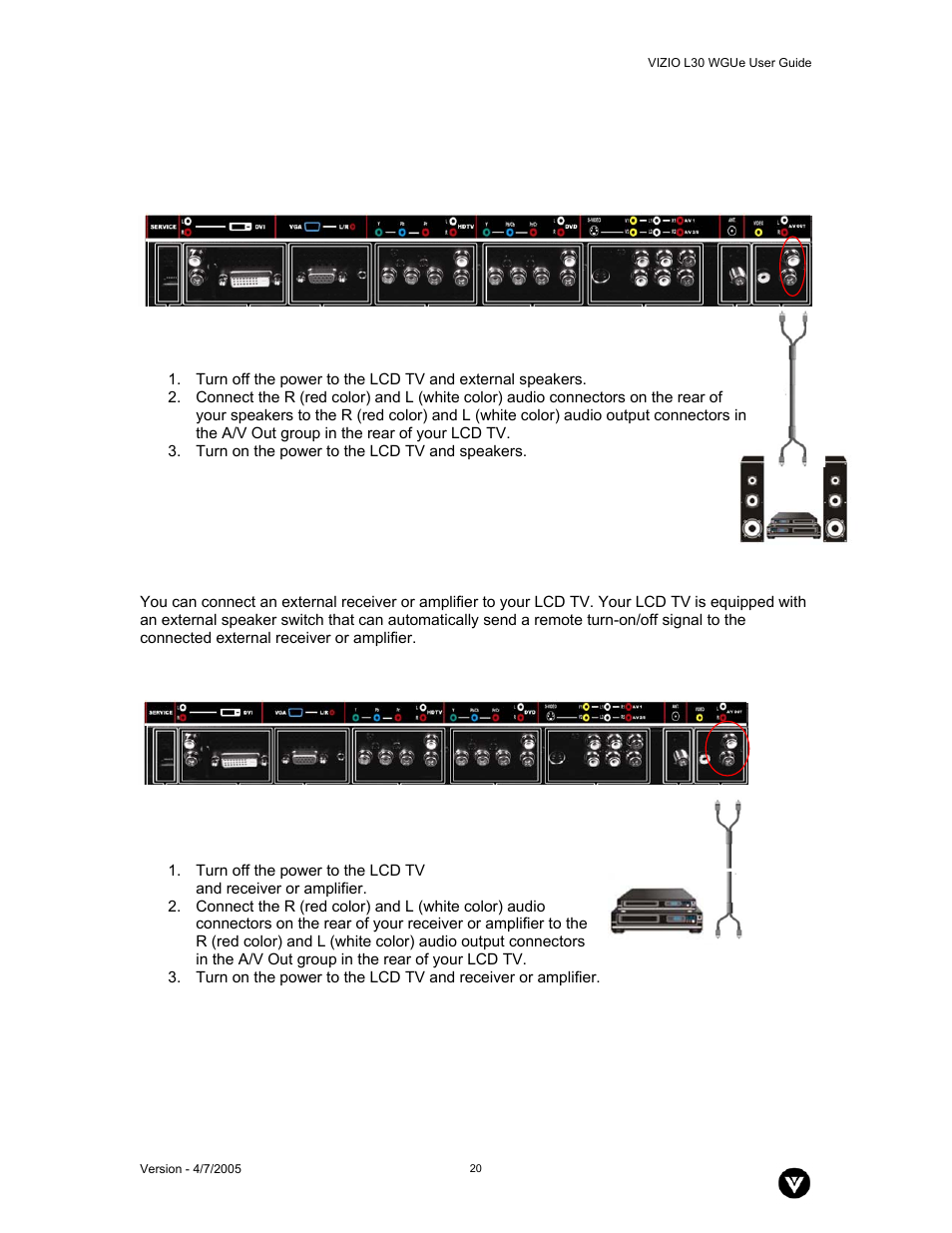 Vizio L30 WGUe User Manual | Page 21 / 46