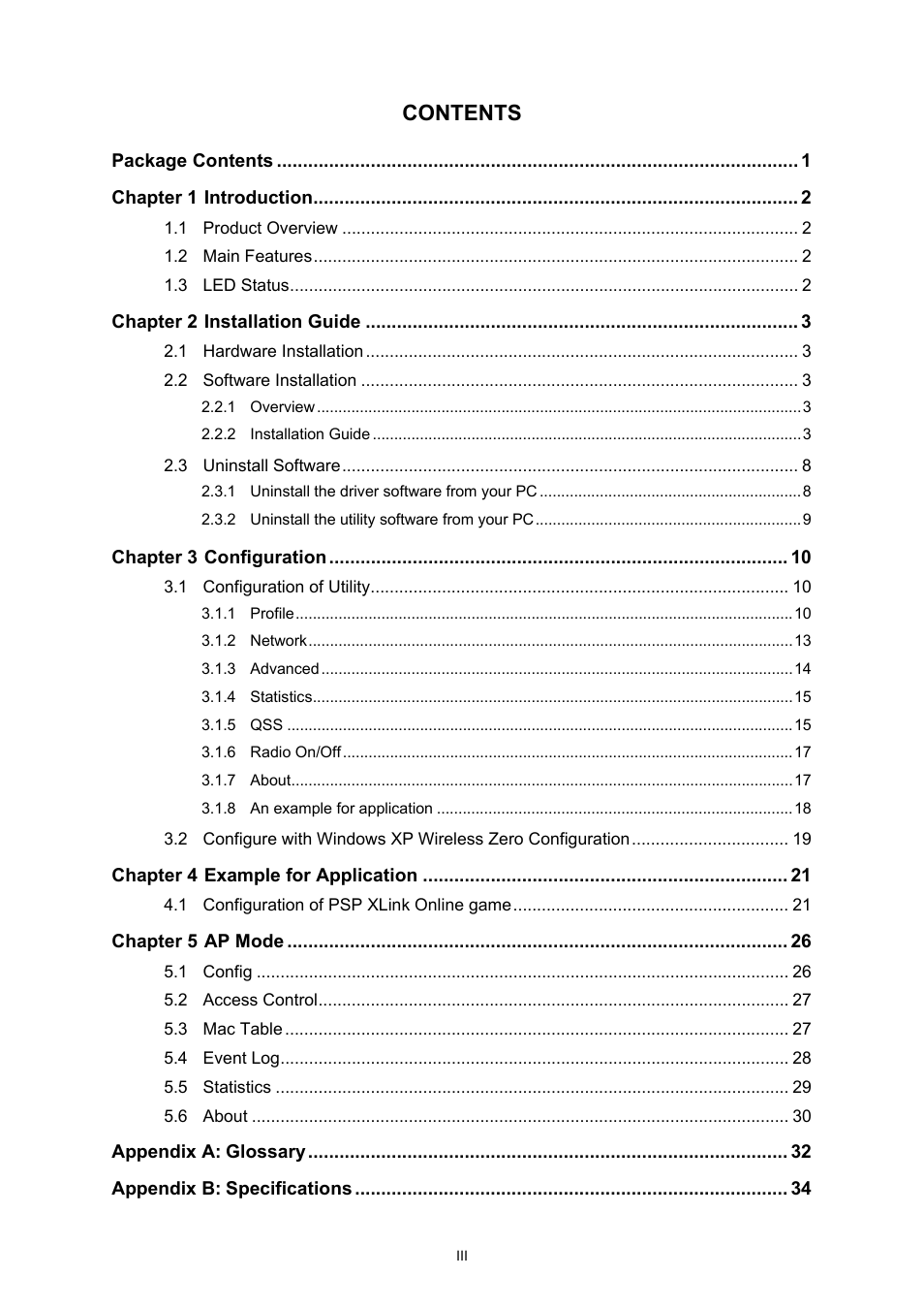 Vizio TL-WN727N User Manual | Page 4 / 38