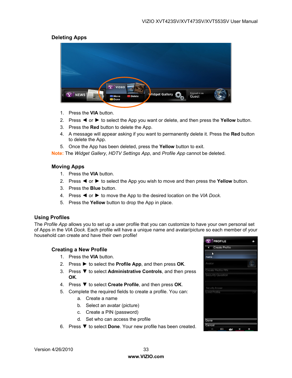 Vizio XVT553SV User Manual | Page 33 / 67
