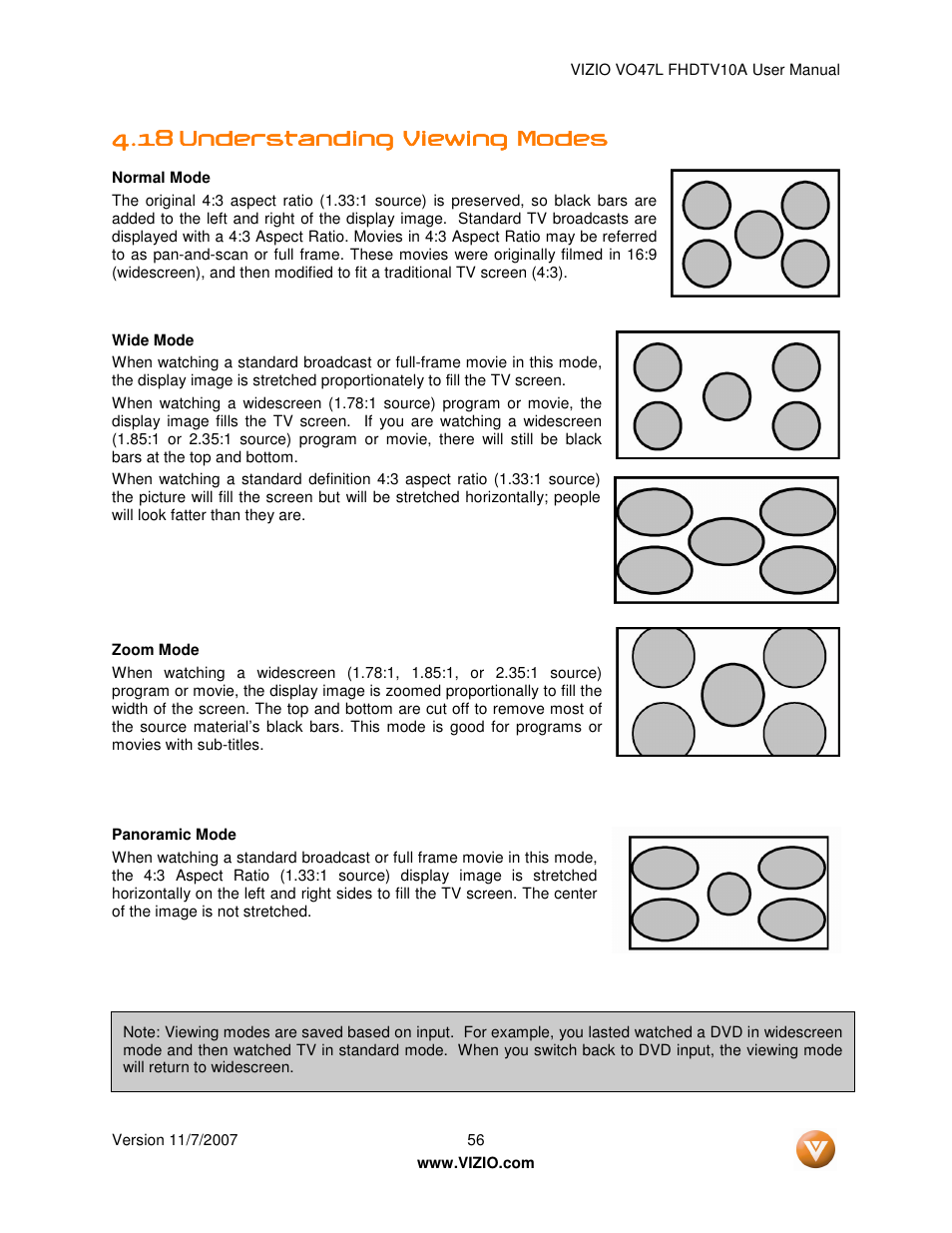 Vizio VO47L FHDTV10A User Manual | Page 56 / 76