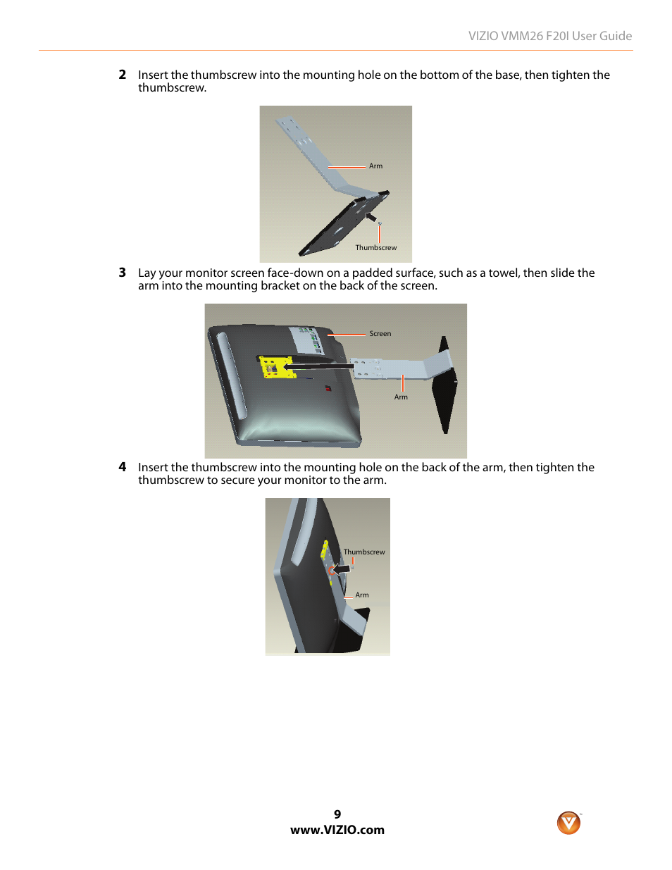 Vizio F20I User Manual | Page 9 / 23