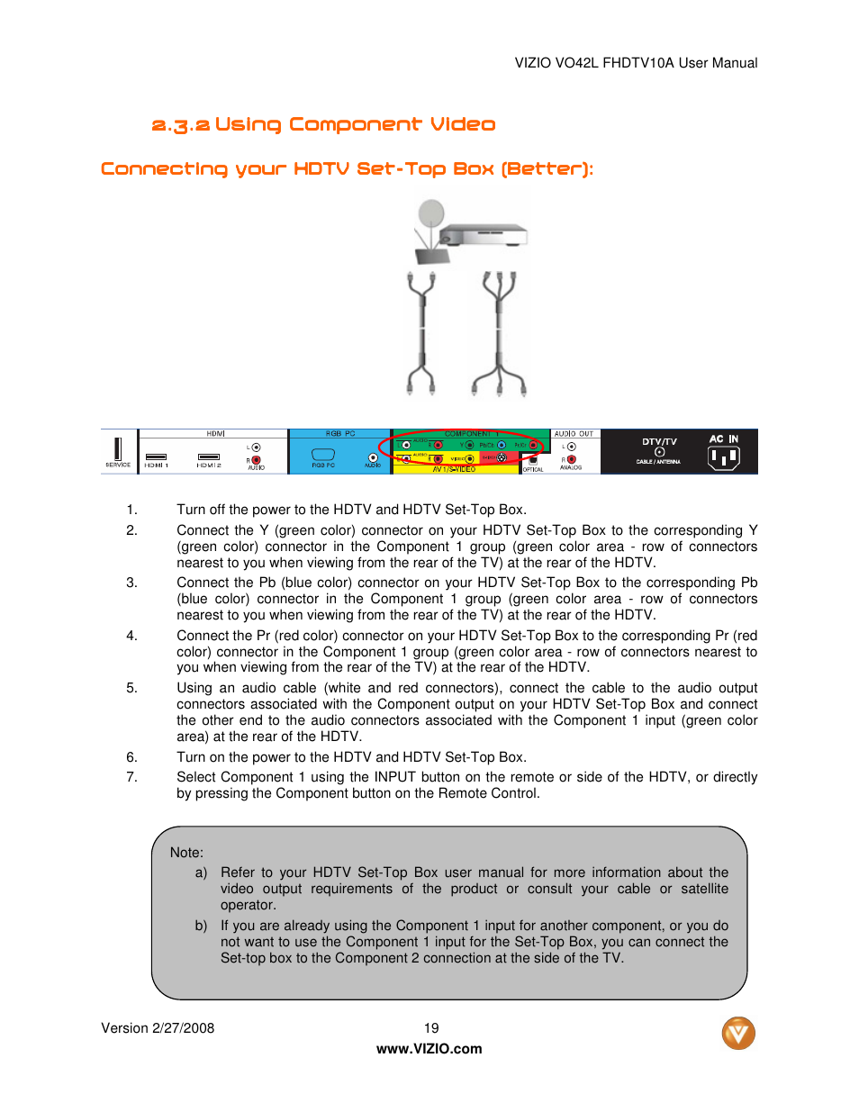 Vizio VO42LF User Manual | Page 19 / 77