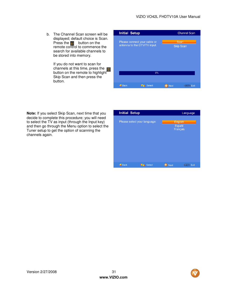 Vizio VO42LF User Manual | Page 31 / 77