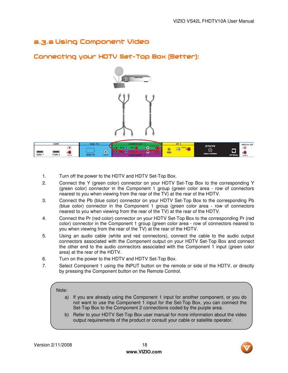 Vizio VS42LF User Manual | Page 18 / 61