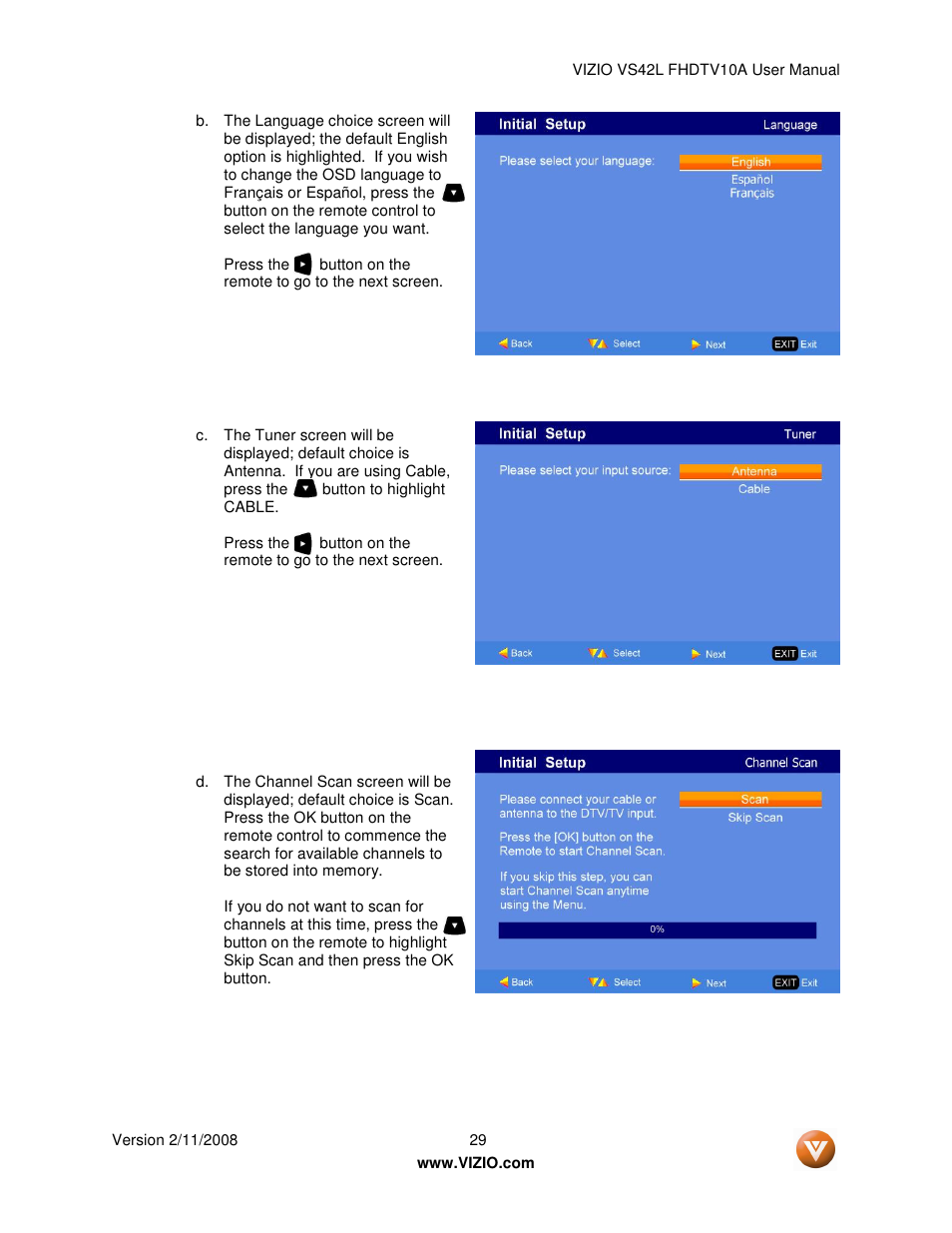 Vizio VS42LF User Manual | Page 29 / 61