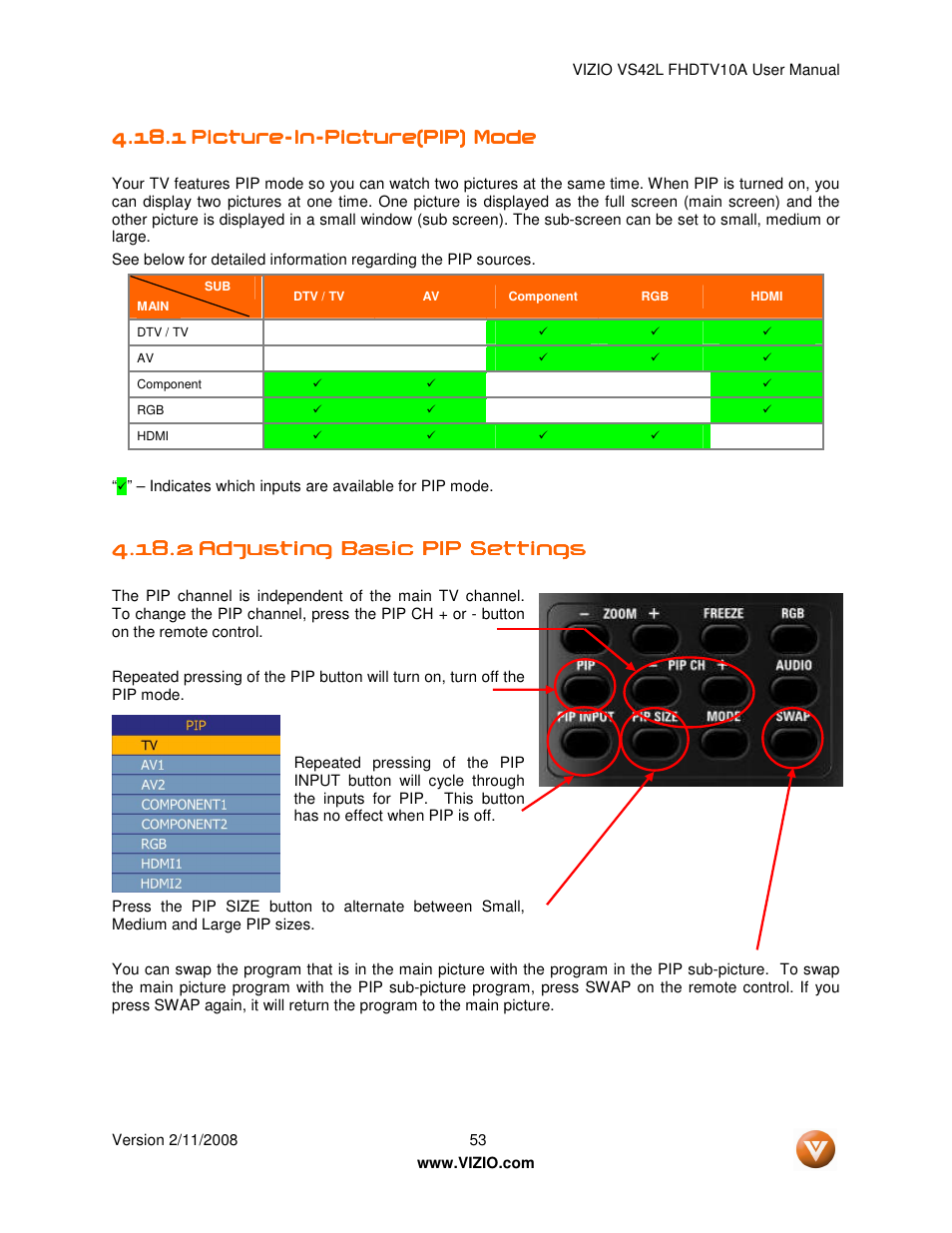 Vizio VS42LF User Manual | Page 53 / 61