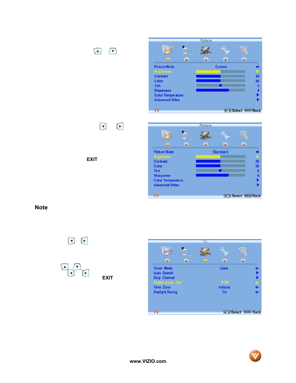 Vizio VP50 HDTV20A User Manual | Page 33 / 77