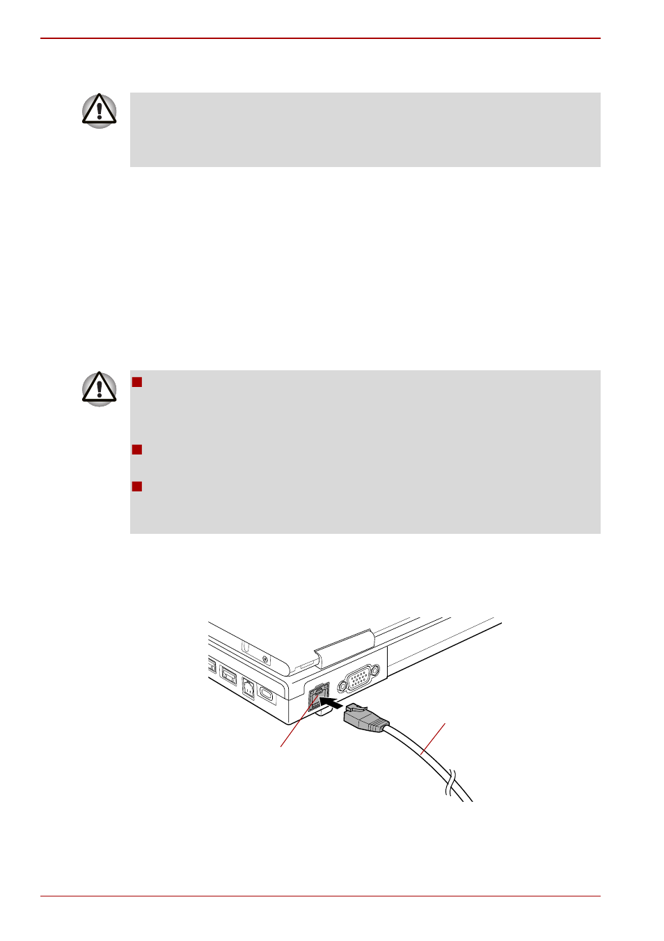 Lan cable types, Connecting the lan cable | Toshiba Tecra A10 User Manual | Page 126 / 240