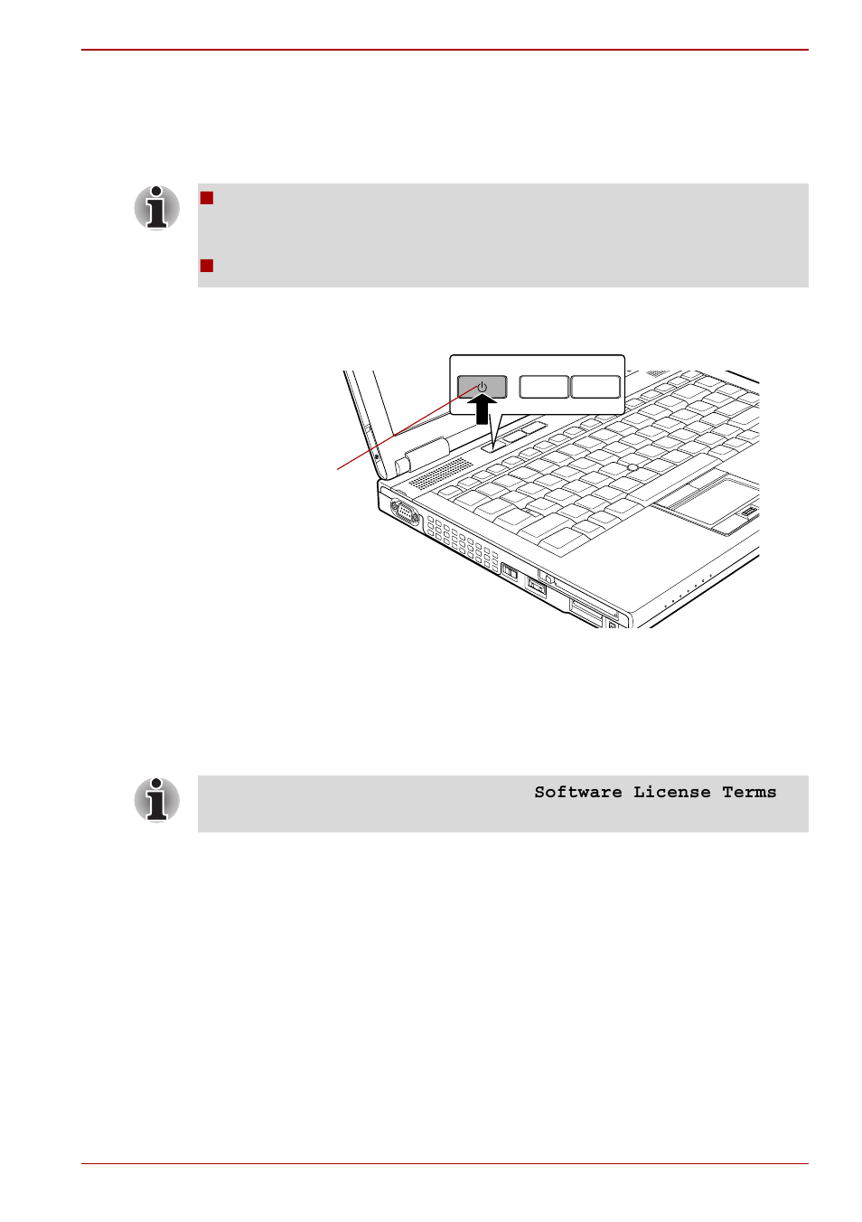 Turning on the power, Starting up for the first time, Turning off the power | Toshiba Tecra A10 User Manual | Page 25 / 240