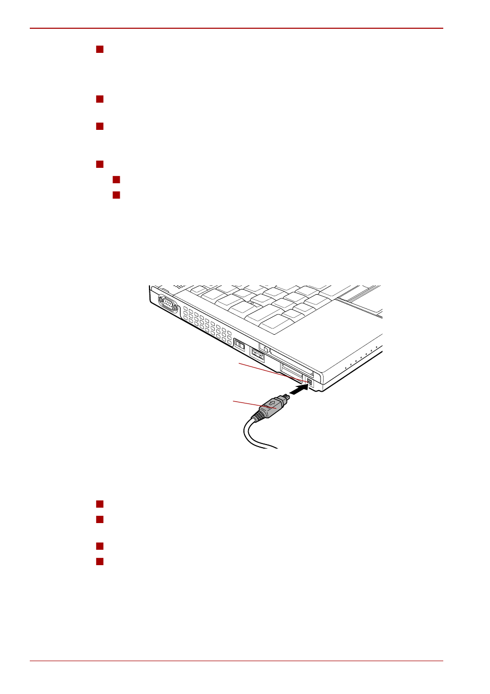 Connecting the i.link (ieee1394) cable | Toshiba Tecra A10 User Manual | Page 84 / 240