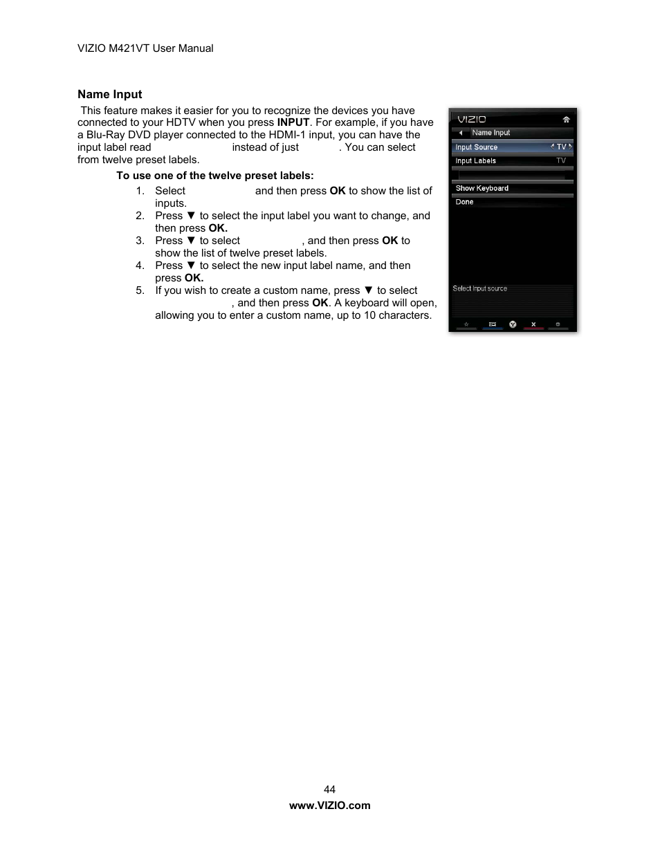 Vizio M421VT User Manual | Page 44 / 65
