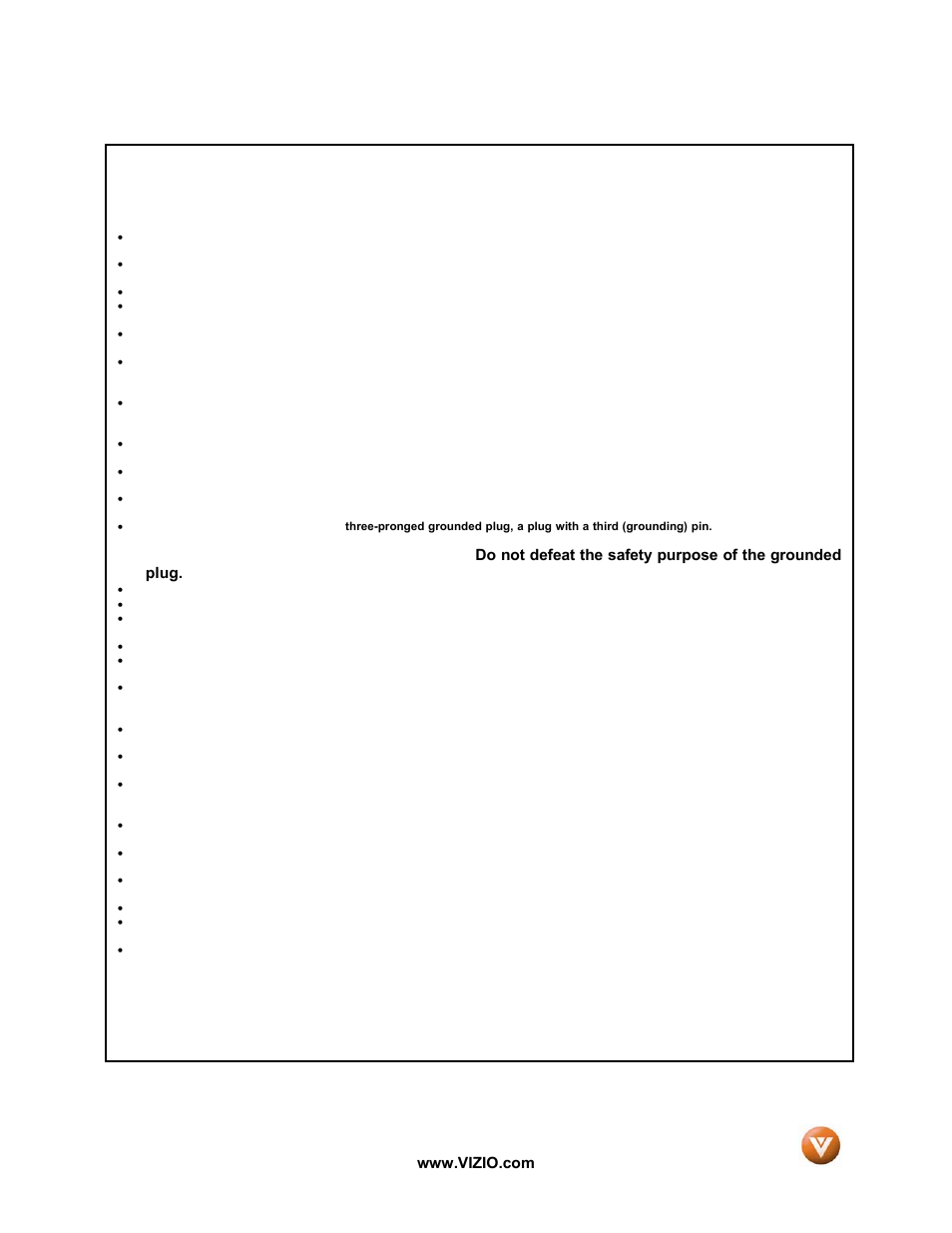 Vizio P50 HDTV20A User Manual | Page 2 / 78