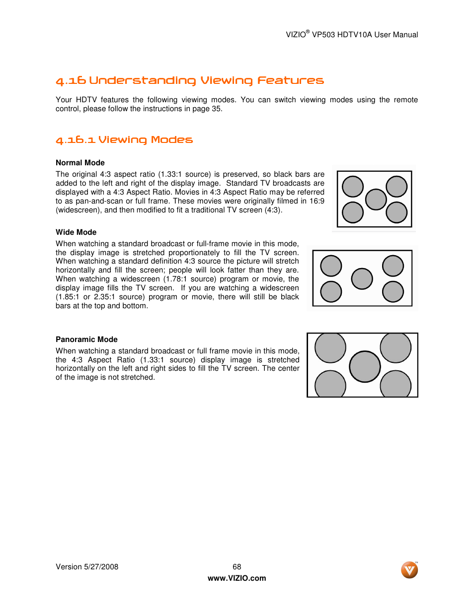 Vizio VP503 User Manual | Page 68 / 80