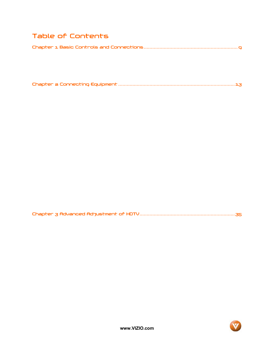 Vizio VW32L User Manual | Page 7 / 70