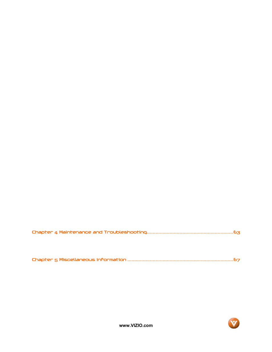 Vizio VW32L User Manual | Page 8 / 70