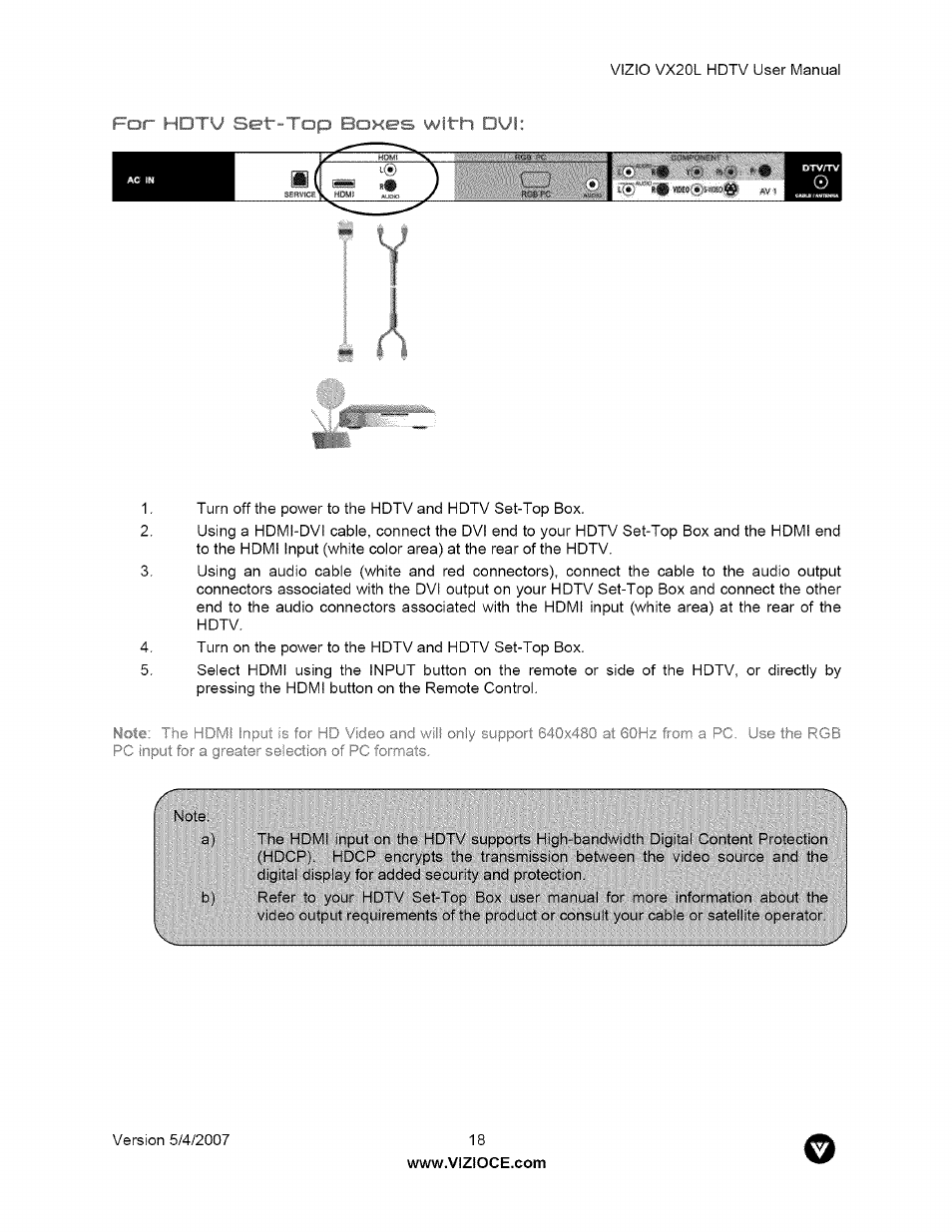 For pi./ . ' ' iokes with ovi | Vizio VX20L User Manual | Page 18 / 67