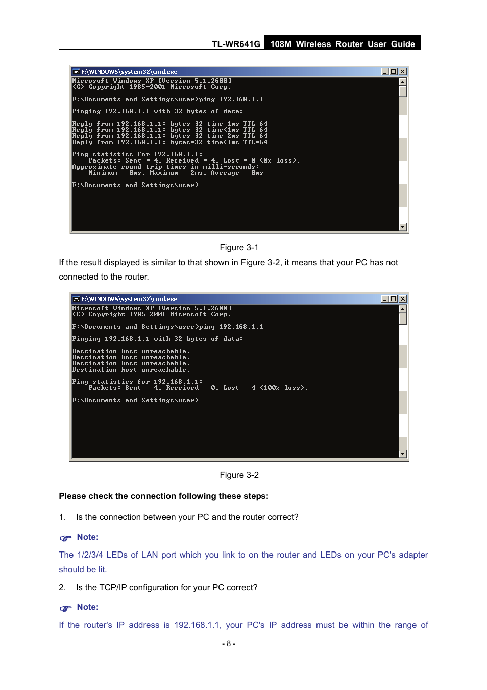 That shown in figure 3-1, the connec | Vizio TL-WR641G User Manual | Page 16 / 84