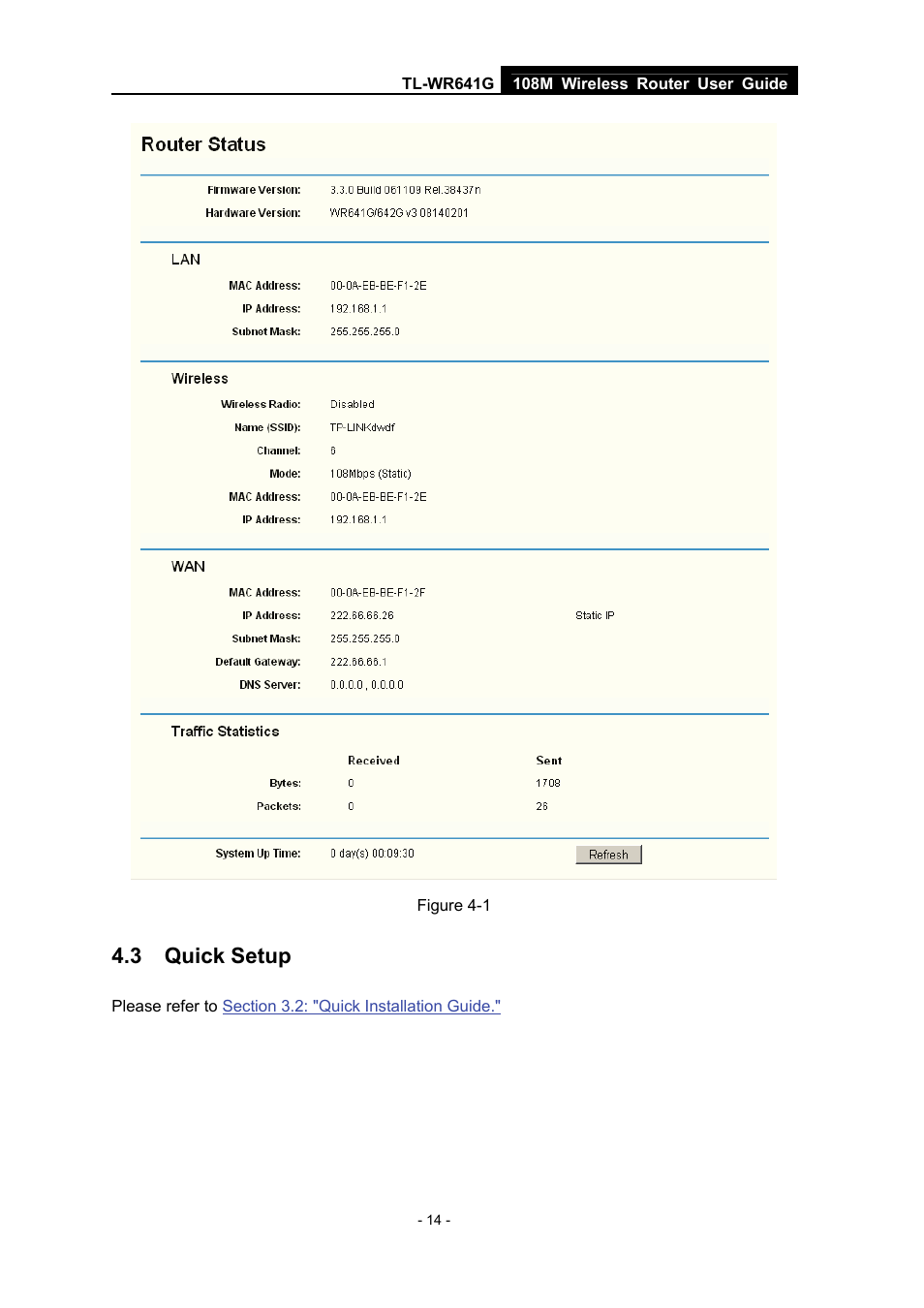 3 quick setup, Quick setup | Vizio TL-WR641G User Manual | Page 22 / 84