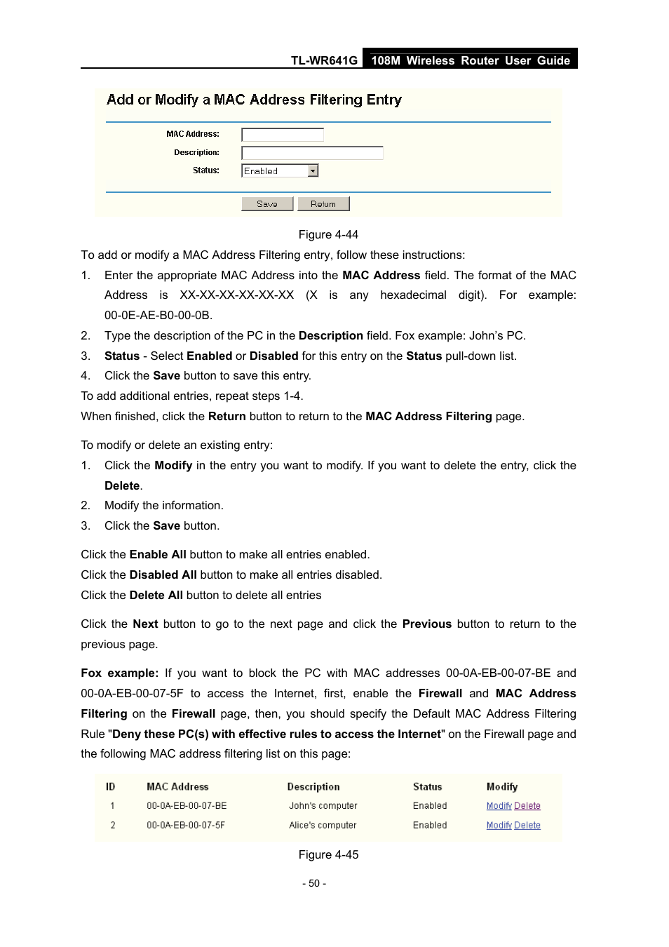 Vizio TL-WR641G User Manual | Page 58 / 84