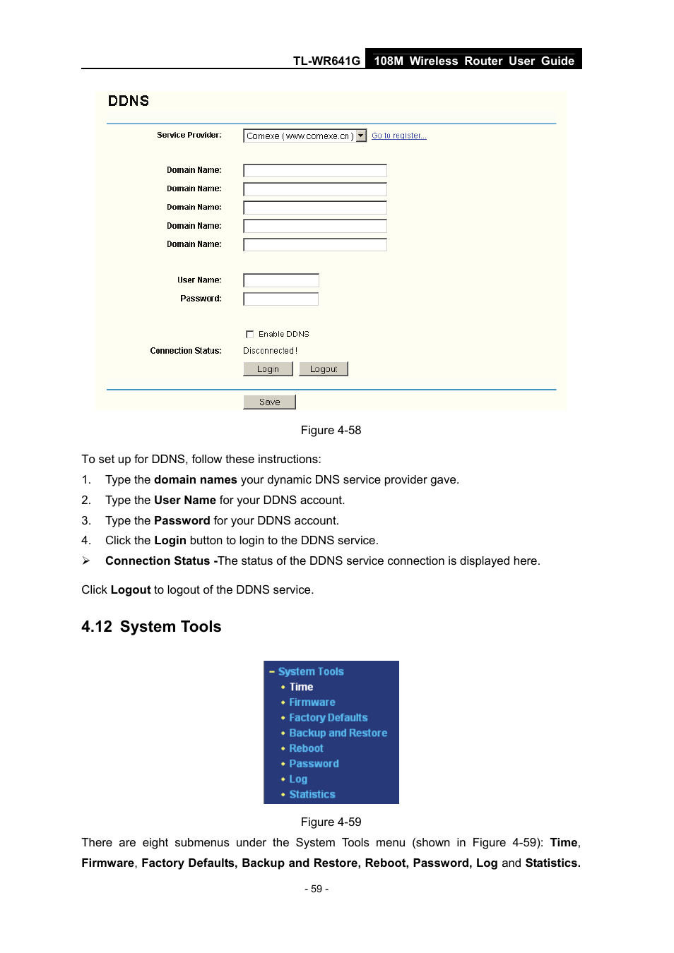 12 system tools, System tools | Vizio TL-WR641G User Manual | Page 67 / 84