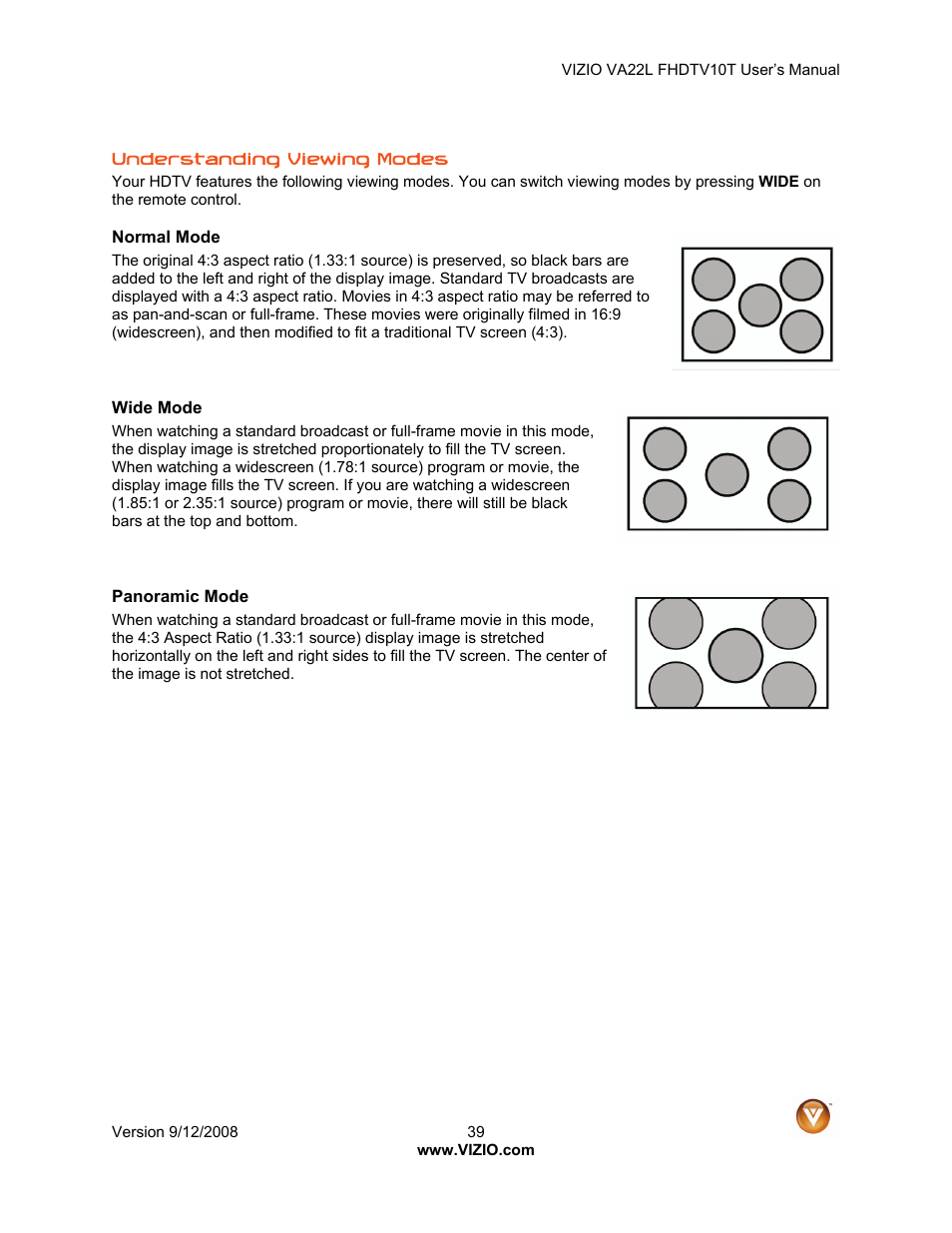 Vizio VA22LF HDTV10T User Manual | Page 39 / 52