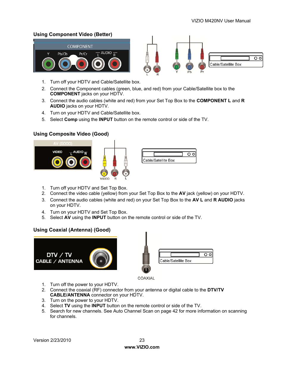 Vizio M420NV User Manual | Page 23 / 78