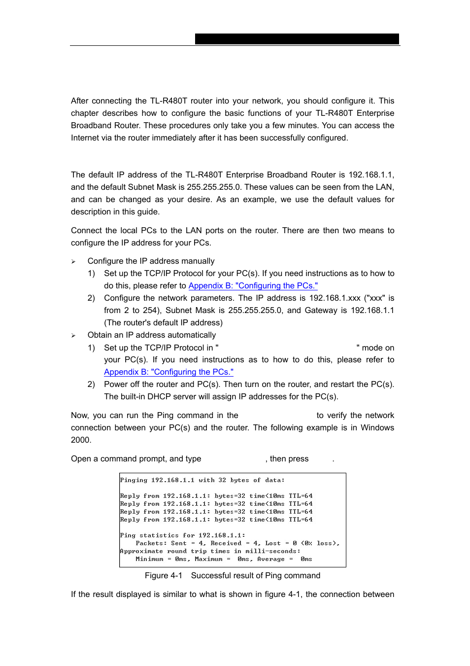 Chapter 4: quick installation guide, 1 tcp/ip configuration | Vizio TL-R480T User Manual | Page 12 / 60