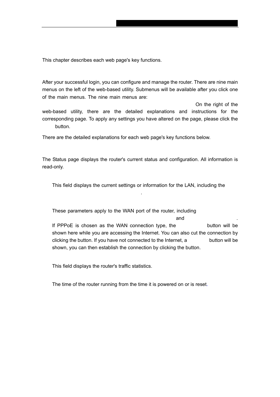 Chapter 5: configuring the router, 1 login, 2 status | 1 login 5.2 status | Vizio TL-R480T User Manual | Page 16 / 60