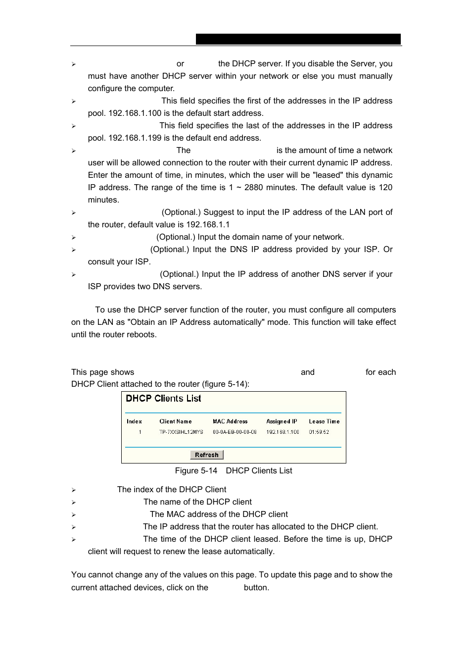 2 dhcp clients list, Enterprise broadband router user giude | Vizio TL-R480T User Manual | Page 26 / 60