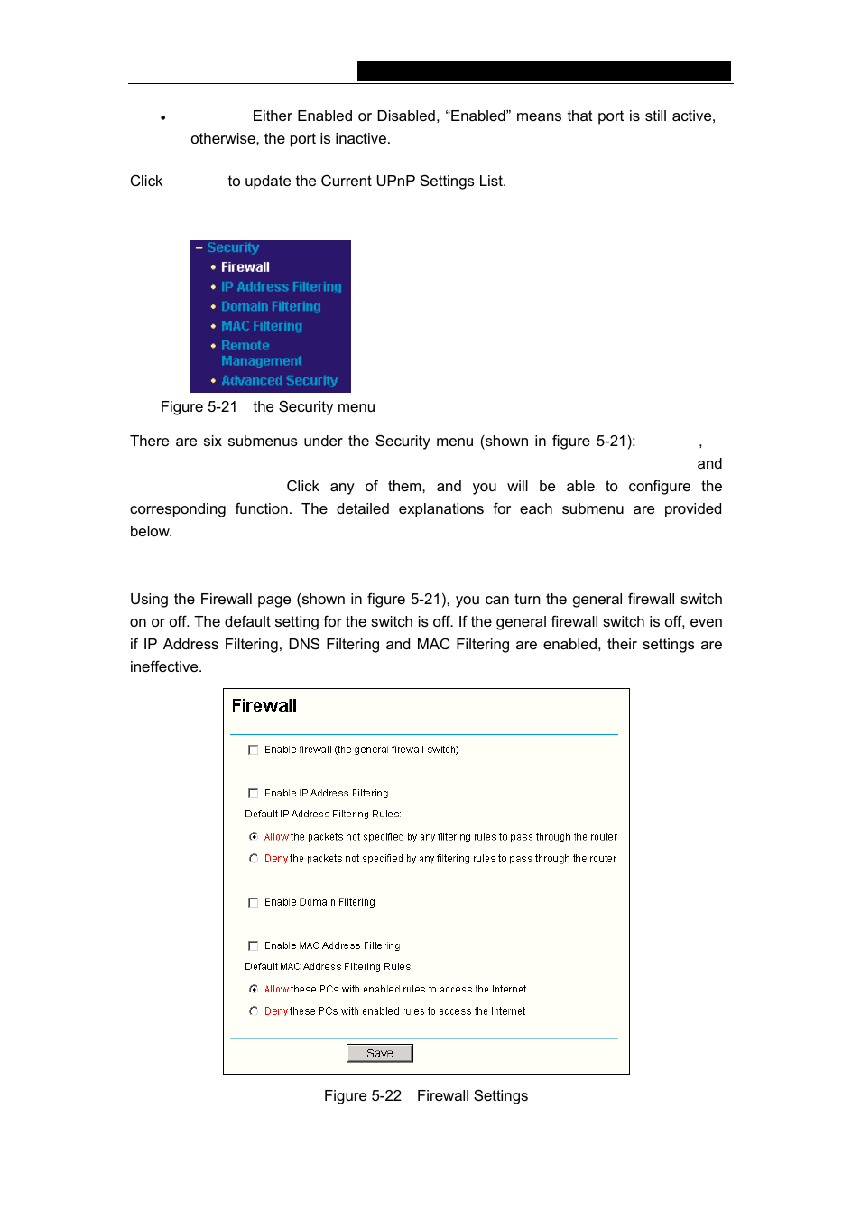 7 security, 1 firewall | Vizio TL-R480T User Manual | Page 33 / 60