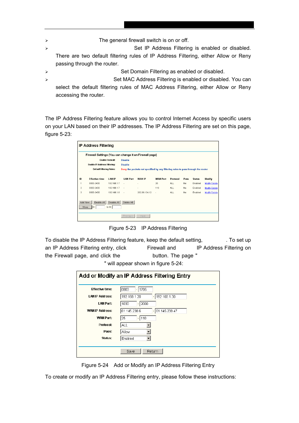 2 ip address filtering | Vizio TL-R480T User Manual | Page 34 / 60