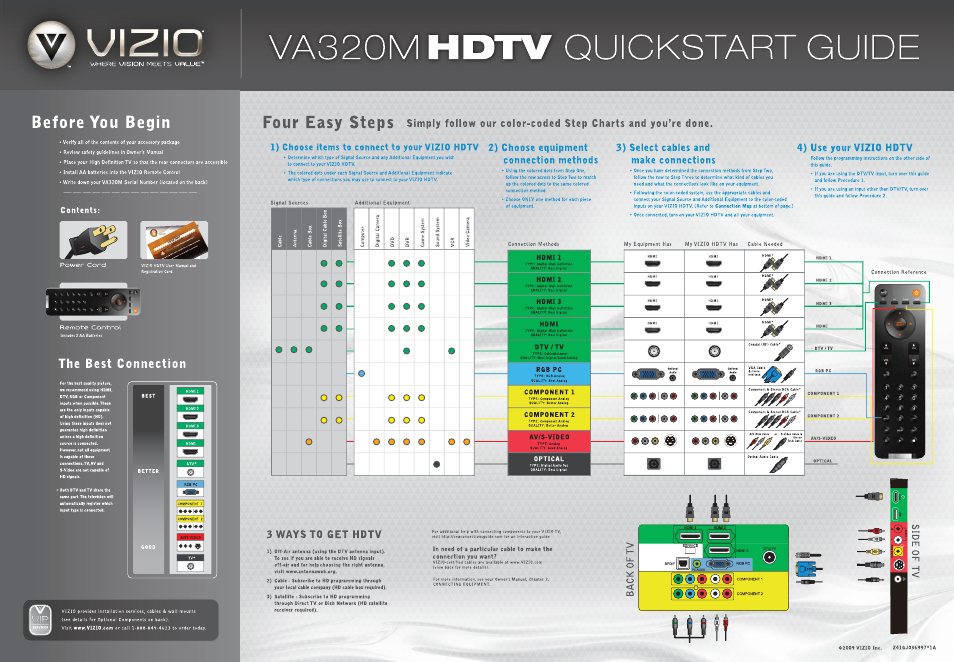 Vizio VA320M User Manual | 2 pages