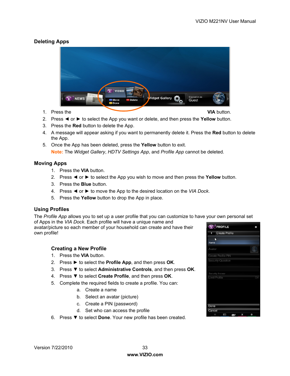 Vizio M221NV User Manual | Page 33 / 60