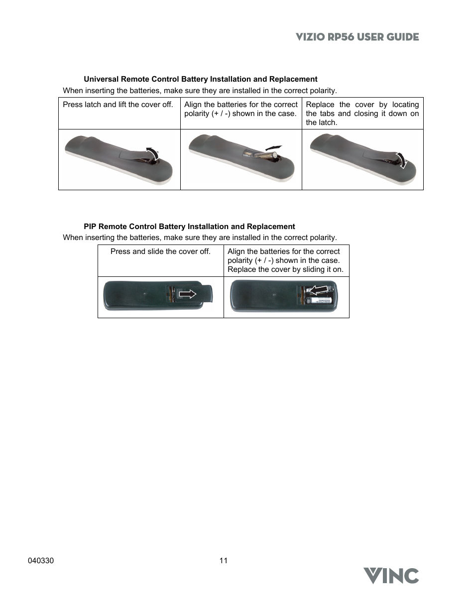 Vizio rp56 user guide | Vizio RP56 User Manual | Page 14 / 59