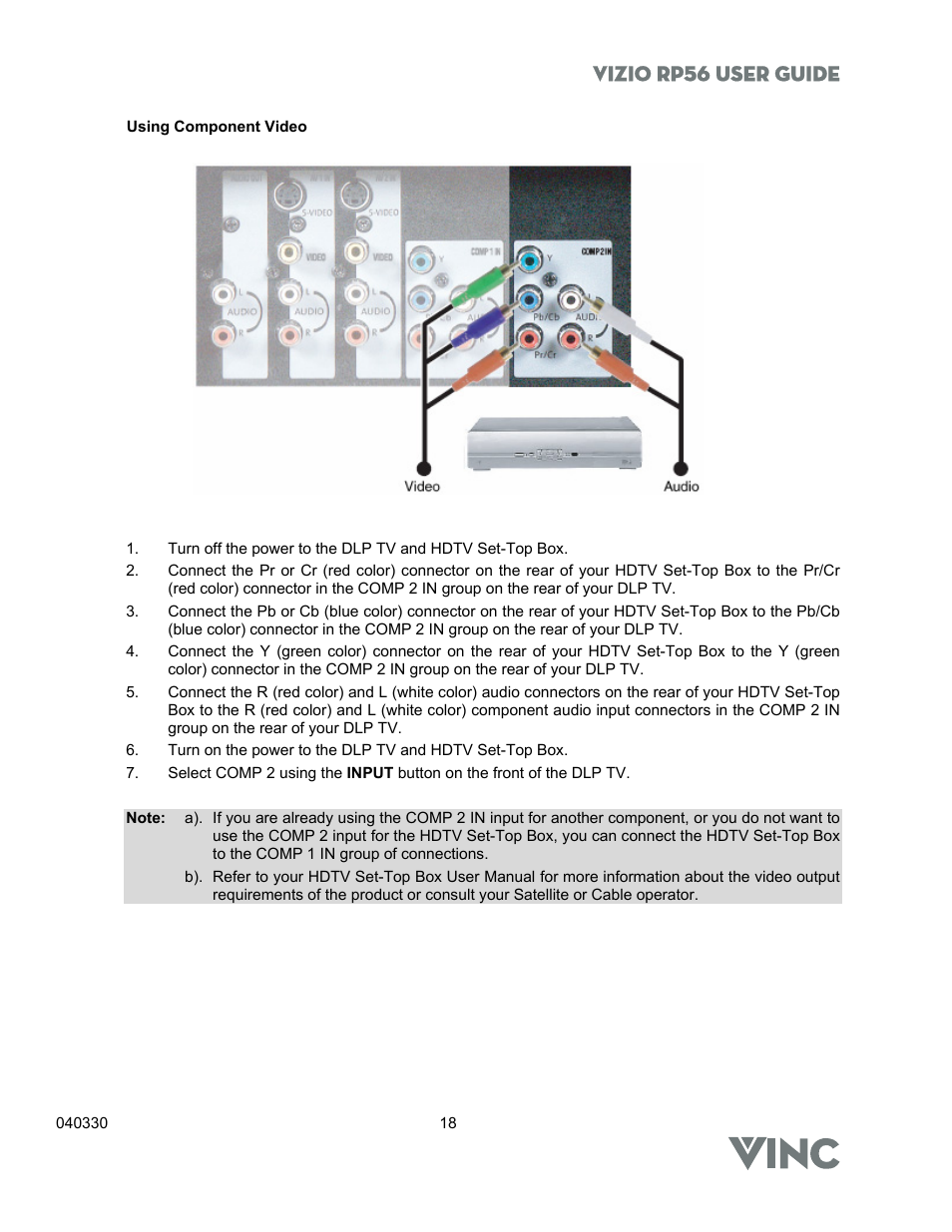 Vizio rp56 user guide | Vizio RP56 User Manual | Page 21 / 59