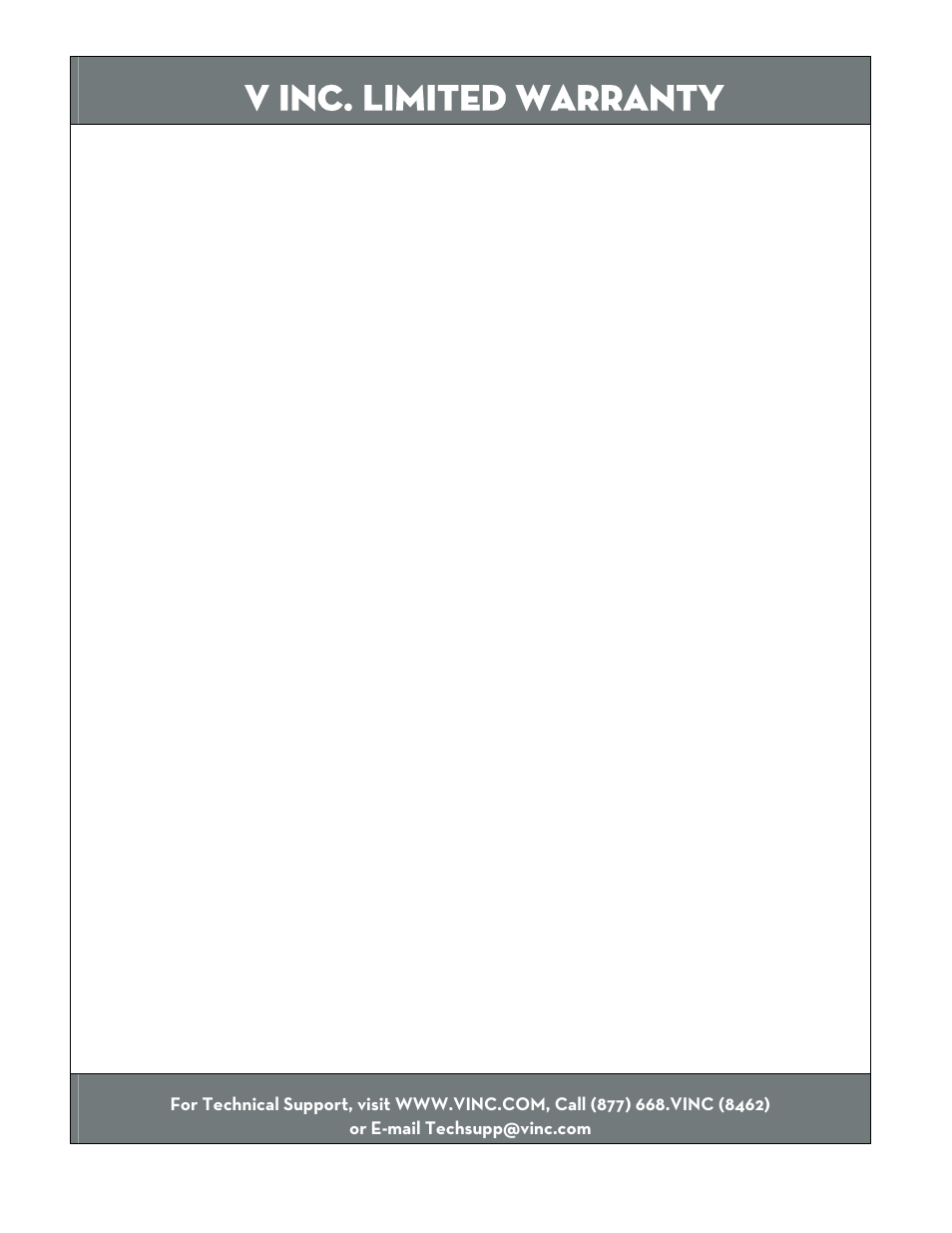 V inc. limited warranty, For vizio rear projection displays | Vizio RP56 User Manual | Page 58 / 59