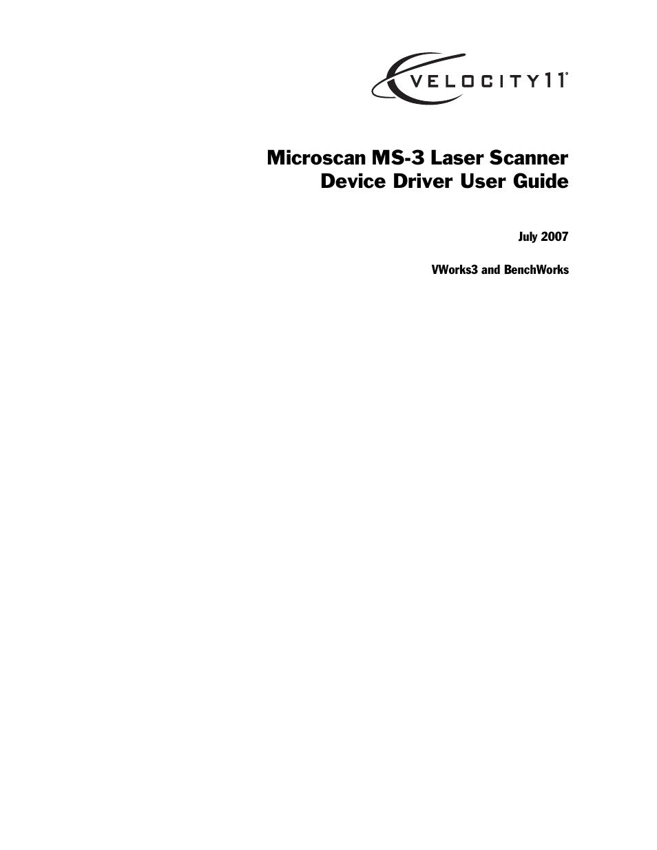 Velocity Micro MS-3 User Manual | 38 pages