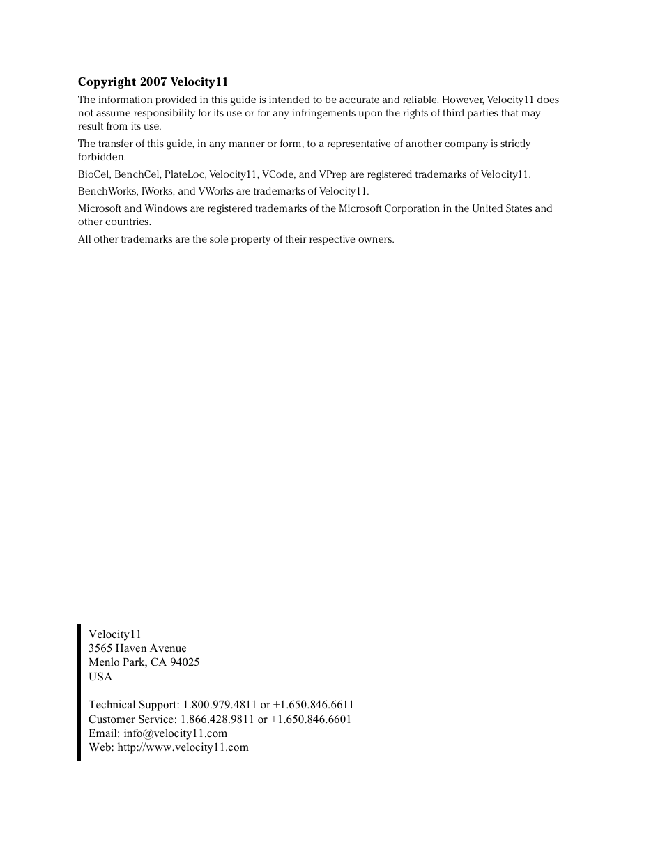 Velocity Micro MS-3 User Manual | Page 2 / 38