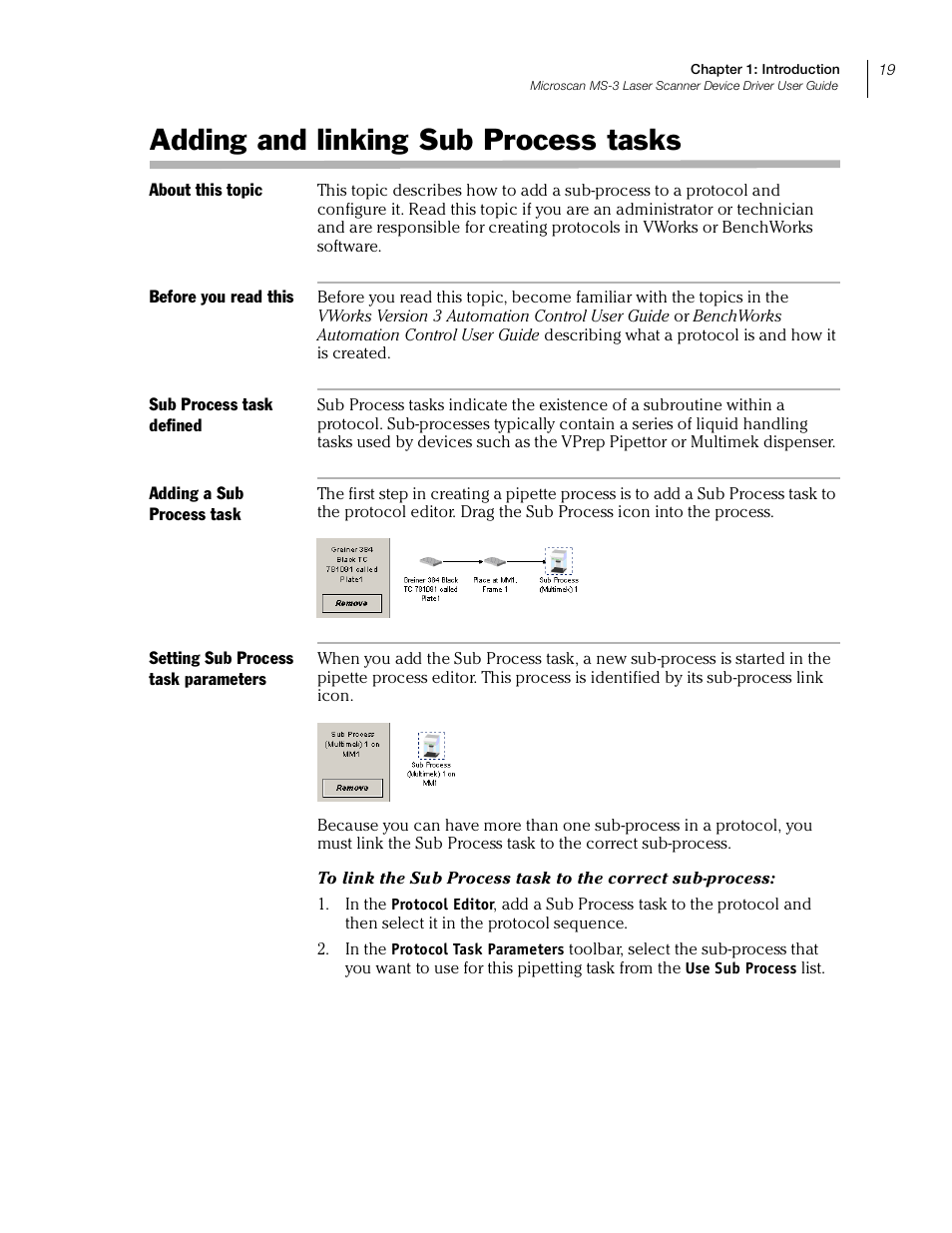 Adding and linking sub process tasks | Velocity Micro MS-3 User Manual | Page 23 / 38