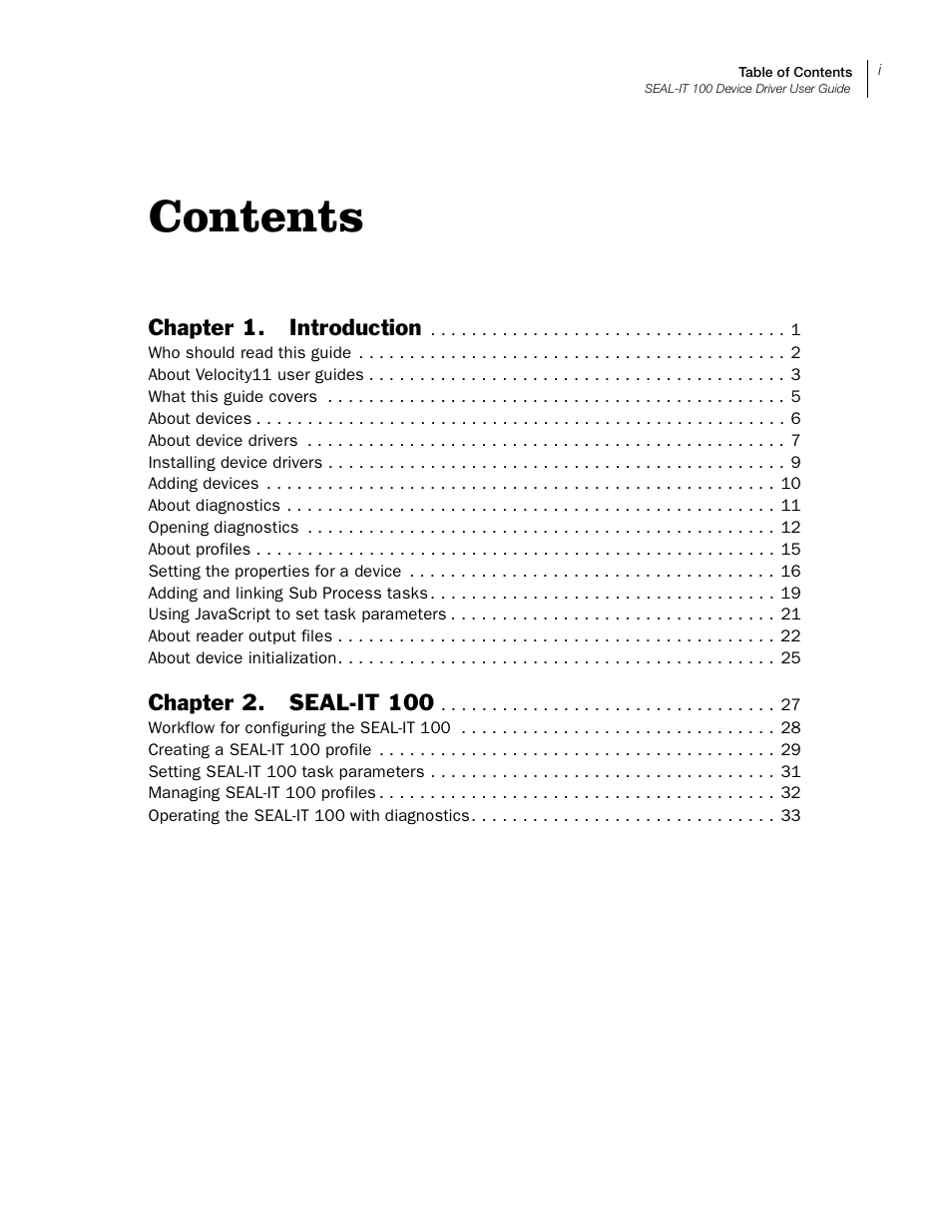 Velocity Micro SEAL-IT 100 User Manual | Page 3 / 38