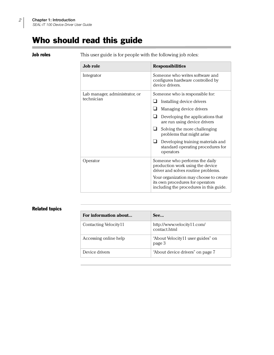 Who should read this guide | Velocity Micro SEAL-IT 100 User Manual | Page 6 / 38