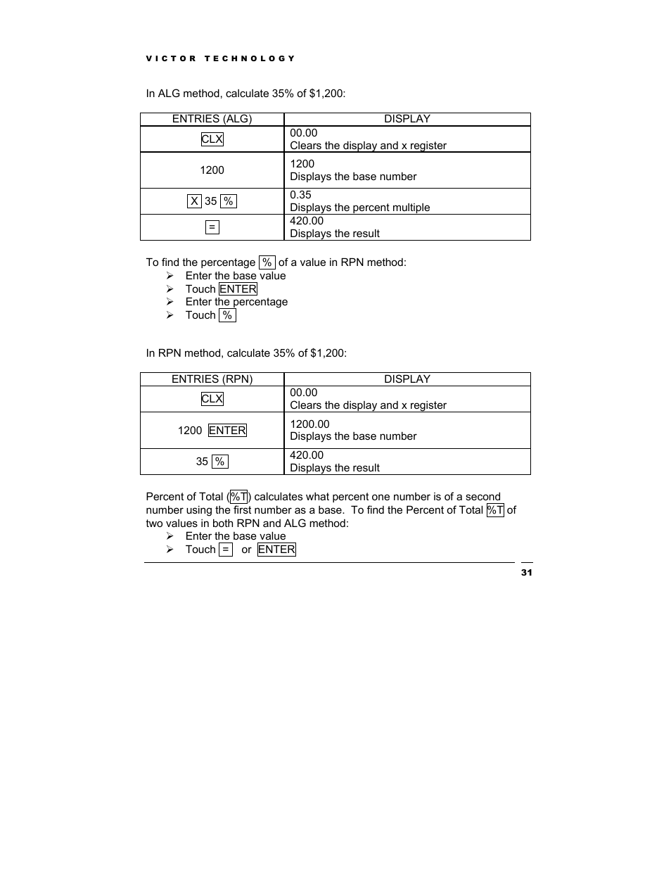 Victor Technology V12 User Manual | Page 31 / 73