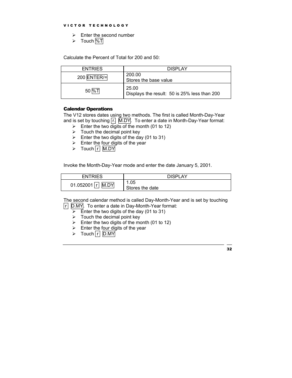 Victor Technology V12 User Manual | Page 32 / 73